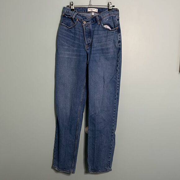 Abercrombie The Dad High Rise Long Curve Love - Picture 2 of 9